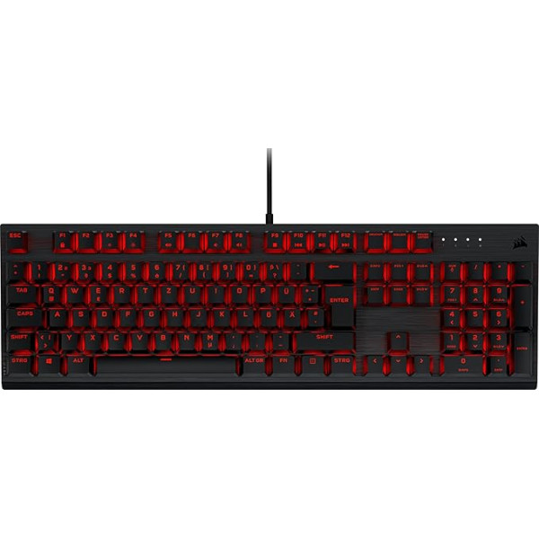 CORSAIR K60 PRO mehāniskā vadu spēļu tastatūra - Cherry MV lineārais slēdzis - izturīgs alumīnija rāmis - iCUE saderīga - QWERTZ DE - PC, Mac, Xbox - melna