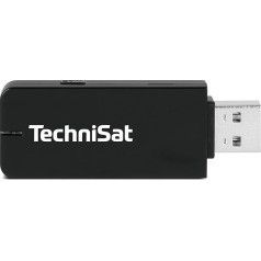 TechniSat TELTRONIC ISIO USB divjoslu WLAN adapteris (stick izvēlētām TechniSat ISIO ierīcēm bezvadu integrācijai mājas tīklā) Melns