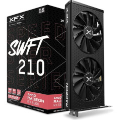 XFX Speedster SWFT 210 Radeon RX 6600 Core spēļu grafiskā karte ar 8 GB GDDR6 HDMI 3xDP, AMD RDNA™ 2 (RX-66XL8L8LFDQ)