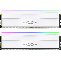 Silicon Power SP064GXLWU60AFDH DDR5 64GB (2x32GB) Zenith RGB 6000MHz (PC5-48000) 288-pin CL30 1.35V UDIMM galda operatīvā atmiņa DDR5 RAM White