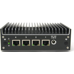 Protectli Vault Pro VP2420-4 Port, Ugunsmūris, mikroiekārta/Mini PC - Intel Celeron J6412, DDR4 RAM, 16GB RAM, 480GB SSD, AES-NI - Saderīgs ar pfSense/OPNsense