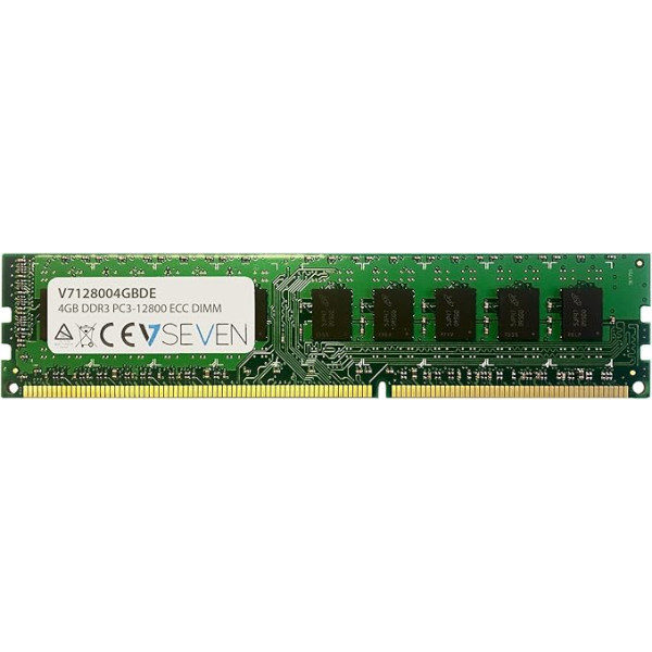 V7 V7128004GBDE Galda datoru DDR3 DIMM zibspuldzes 4GB (1600MHZ, CL11, PC3-12800, 240pin, 1.5V, ECC)