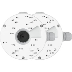 Reolink sadales kārba D20 Tikai Dome IP kameras, RLC-520A, RLC-820A, RLC-823A, RLC-1224A, RLC-833A, RLC-833A, RLC-842A, RLC-523WA, RLC-542WA, E1 Outdoor Series (balta, 2 gab.)