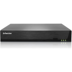 Evtevision 8 kanālu 5MP Lite DVR ierakstītājs H.265+ Uzraudzības sistēmas ierakstītājs DVR analogajai/AHD/TVI/IP videonovērošanai, inteliģentā personu un transportlīdzekļu noteikšana, e-pasta paziņojumi, bez cietā diska