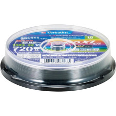 Verbatim VBR520YP10SV2 Blu-ray disks BD-R XL 100GB 10 loksnes, balts, drukājams, vienpusējs, vienpusējs, 3 kārtu, 2-4x ātrums