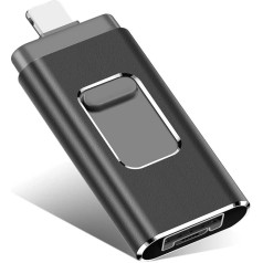 USB Flash Drive 64GB External Memory - USB Flash Drive for iPhone, i-Pad, Photo, External Memory, Suitable for All Computer Models, Mobile Phones, Tablets