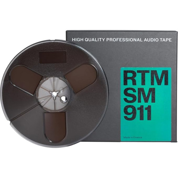 RTM Studio Master Recording SM 911 ¼ collas - Magnētiskā lente uz plastmasas spoles - 366 m - 7 collu diametrs