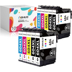 604XL kasetnes Epson 604 printeru kasetnes 604 XL tintes 604 kasetnes saderīgas ar Epson WF-2910 WF-2930 WF-2930 WF-2935 WF-2950 XP-2200 kasetnes XP-3200 XP-3205 XP-2205 XP-4200 XP-4205 (1