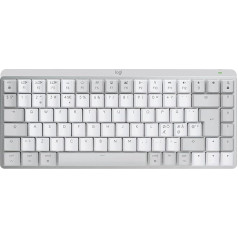 Logitech MX Mechanical Mini для Mac, беспроводная клавиатура с подсветкой, плоские клавиши, тактильные тихие клавиши, подсветка, Bluetooth, USB-C, Apple, iPad, скандин