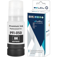 LCL suderinama rašalo kasetė PFI-050 PFI-050BK Pigmentinė (1PK Pigmentinė 70 ml juoda), skirta 