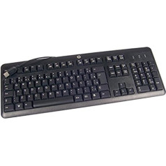 HP USB Kb Me Uk 672647-033, standartinis, laidinis, 672647-033, 672647-033 (standartinis, laidinis, 672647-033, standartinis, laidinis, USB, membraninis, QWERTY, juodas)