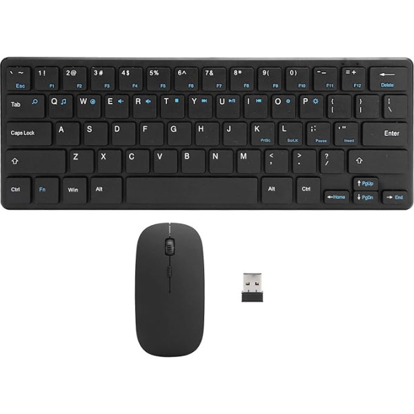 VBESTLIFE Tastatūras un peles komplekts 2.4G USB bezvadu tastatūras un peles datora aksesuāri, klusa ergonomika