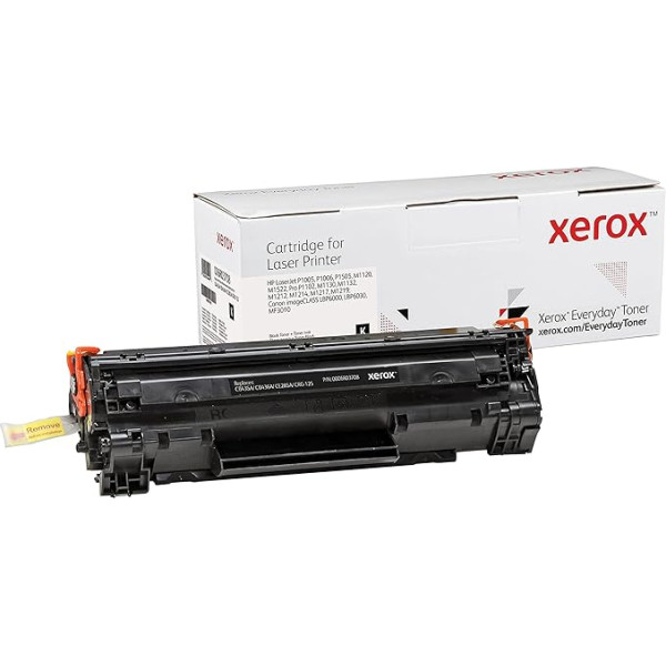 Xerox lāzera toneris ikdienas 006R03708 melnā krāsā, kas aizstāj HP CB435A CE285A CB436A Canon CRG-125 i-SENSYS LBP6000 LBP6030 imageCLASS HP LaserJet MFP