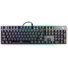 Black Shark Gaming Tastatur Mechanische, Beleuchtete Kabelgebunden Tastatur mit Leise Rote Schalter, Anti-Ghosting 105 Tasten, Deutsches-Layout Tastatur Für PC Gamers, Windows, PS5, PS4