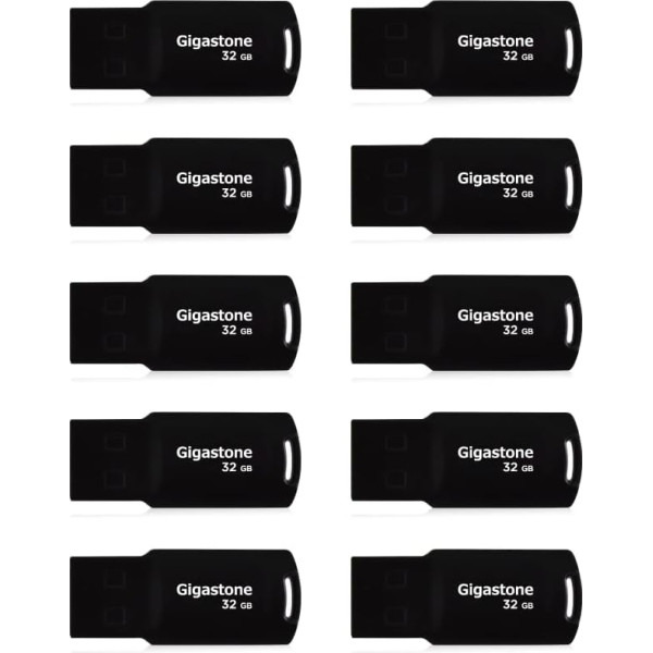 Gigastone 10 x 32GB USB 2.0 zibatmiņas disks bez vāciņa