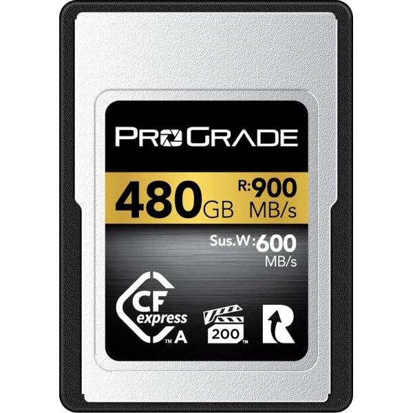 ProGrade Digital CFexpress™ 2.0 A tipa atmiņas karte (480 GB), zelta krāsā