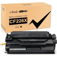 v4ink 1 pakuotė tonerio, suderinama su Color LaserJet Pro M402dw M402dn M402n MFP M426fdw MFP M426fdn 26X CF226X Serien Schwarz