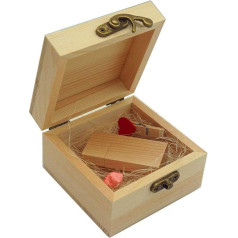 Desuerte 16GB Wooden USB 2.0 Flash Drive Memory Stick with Gift Box