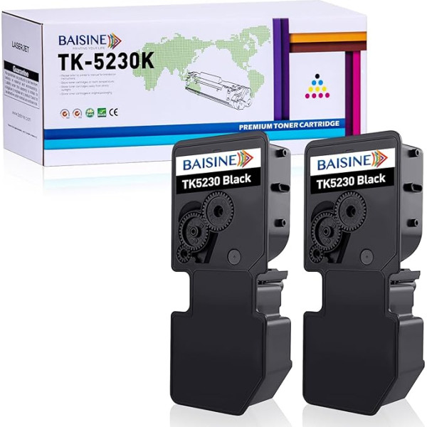 BAISINE TK5230 TK-5230K Tonera kasetne saderīga ar Kyocera TK5230K TK-5230 TK 5230 TK 5230 Tonera kasetne melna priekš Kyocera Ecosys P5021cdn P5021cdw M5521cdn M5521cdw