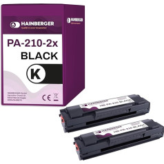 Hainberger 2 x toneris PA210 BK saderīgs ar Pantum P2502W P2500W M6550NW M6500W M6558NW M6608NW M6600NW M6600NW