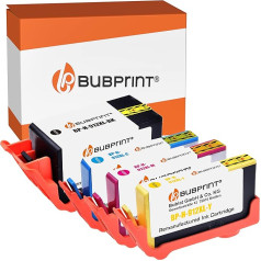 Bubprint 912XL 4 spausdintuvų kasetės, suderinamos su HP 912 XL HP 912XL, skirtos HP OfficeJet Pro 8022 8012 8010 8013 8014 8015 8017 8020 8023 8024 8025 Multipack Black Cyan Magenta Yellow