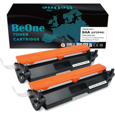 BeOne® 2X 94A CF294A 94X CF294X saderīgs tonera kārtridžs priekš Laserjet Pro M118dw M148dw M148fdw M148fdw M149fdw (2 melni)