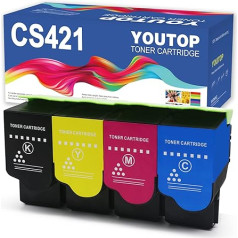 YOUTOP Saderīgs ar Lexmark CS421 CS521dn CS622de CX421adn CX522ade CX622 CX622 CX625 ade 78C20K0 78C2C0 78C2M0 78C20Y0