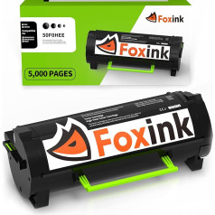 FOXINK atjaunota 502H 50F0HA0 tonera kasetne Lexmark MS310 MS310dn MS312dn MS315dn MS410 MS410dn MS415dn MS510dn MS610 MS610 MS610dn lāzera printerim, augsta ražība 5000 lappušu