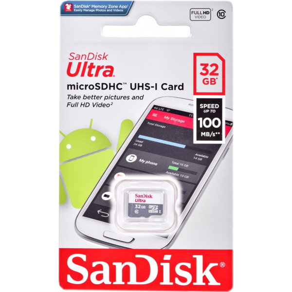 ultra microsdhc 32 gb 100mb/s