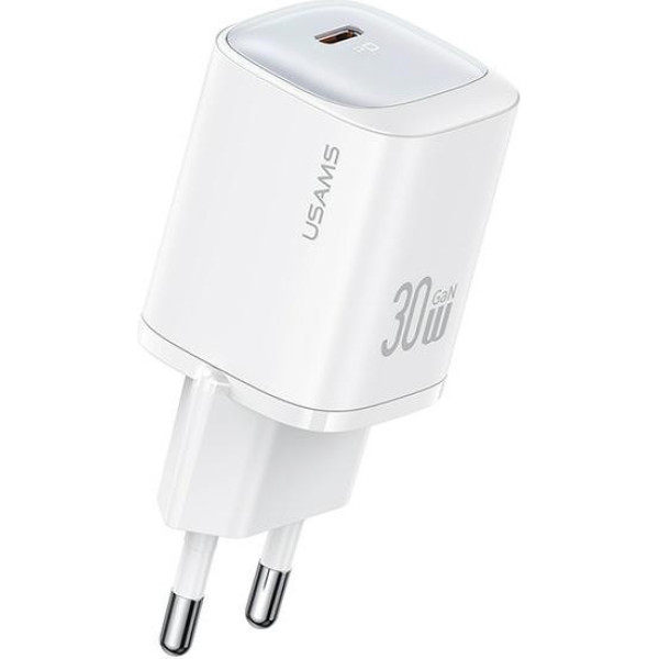 30W usb-c ātrais lādētājs balts