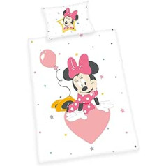 Gandarīšanas Disney's Minnie Mouse gultas veļas komplekts, veļa, daudzkrāsains, 40 x 60 cm, 100 x 135 cm