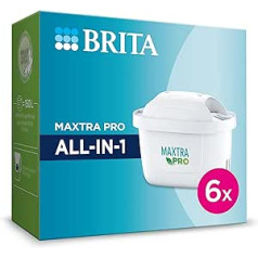 Brita karafes filtra kasetnes, 6 mēnešu filtrēts ūdens, balts, viens izmērs