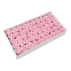 50pcs Soap Rose Petals - Flora Scented Soap Rose Flower - Plant Soap Gift for Anniversary/Birthday/Wedding/Valentine's Day Box