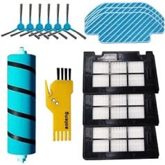 Accessories for Cecotec Conga 4090 5090 Robot Vacuum Cleaner Replacement Parts Pack of 1 Main Brushes 3 HEPA Filters 6 Side Brushes 3 Cleaning Wipes 1 Cleaning Tool