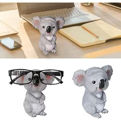 Tnfeeon akinių stovas, mielas koala formos dervos akinių laikiklis saulės akinių laikiklis biuro namų darbalaukio dekoratyvinis ornamentas