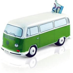 BRISA VW kolekcija — Volkswagen Economy Box Pig Tin T2 Bulli Bus Design (klasiskais autobuss/zaļš)