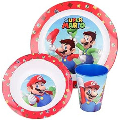 Stor Estándar komplekts Micro 3 gabali Supper Mario, plastmasa, krāsains,