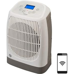 Bimar HF206 ventilatora sildītājs, elektriskais radiators, mazs enerģijas patēriņš, funkciju vadība ar WiFi, savietojams ar Alexa un Google Assistant, automātiskā balansēšana