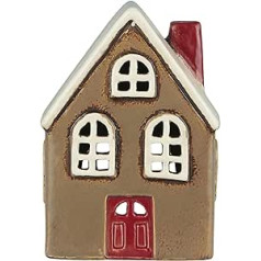 Ib Laursen Candle House Brown with Red Door