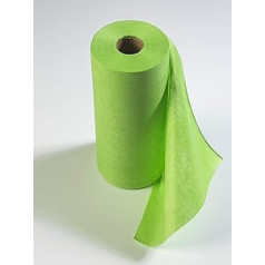 Disposable Microfibre Cleaning Wipes Roll Green