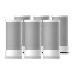 Clarifilter CLF-FC-01A rezerves ūdens filtra kasetnes Clarifilter krāna filtru sistēmai ACF, samazina hlora saturu, garšu un smaku (6 pakojumā)