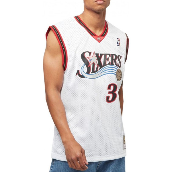 Mitchell & Ness NBA Swingman Home Jersey 76ERS 00 Allen Iverson M SMJYGS18200-P76WHIT00AIV / M