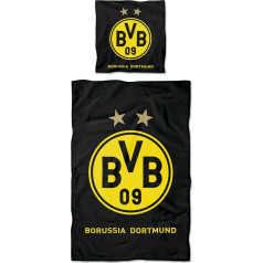 Borussia Dortmund BVB 09 BVB gultasveļas logo (135 x 200 cm)