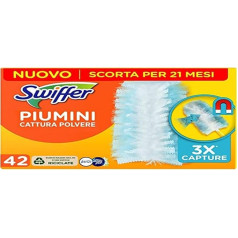 Пылесос Swiffer Duster, 42 пуха, аромат свежести от Ambi Pur - задерживает пыль и грязь - достигает самых труднодоступных мест в доме - 21 месяц