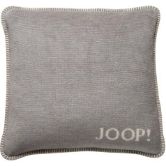 Joop!, 754639 Plain Doubleface Cushion Silver Dabīga kokvilna/poliakrils Izmēri: 50 cm x 50 cm