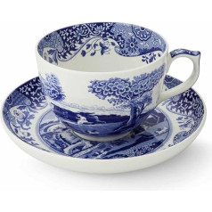 Portmeirion Home & Gifts Spode Blue Italian Jumbo kauss un šķīvis (zils un balts, 0,56 l/20 fl.oz)