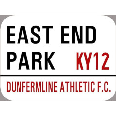 TNND Dunfermline Athletic Metallschild 20,3 x 30,5 cm