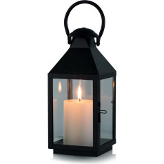 NUPTIO Grave Lantern Cemetery Weatherproof Outdoor: 28 cm Black Metal Lanterns Candle Lantern Indoor Garden Lanterns Candles Urna Grave Grave Liela kapa lampa Ziemassvētku diena Vintage Halloween Candle