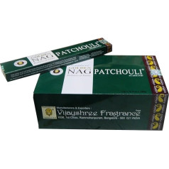 Vijayshree Incense Sticks Large Pack Golden Nag Patchouli Home Accessory Dekoratīvie telpu aromāts