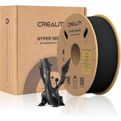 Creality Oficiālais PLA filaments Hyper Series PLA Super drukāšanas ātrums 30-600mm/s 1.75mm 1kg spole 3D drukāšanas filaments 3D printeriem melns